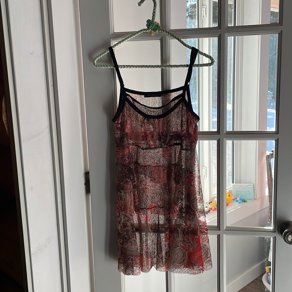 Gauzy summer tunic style top